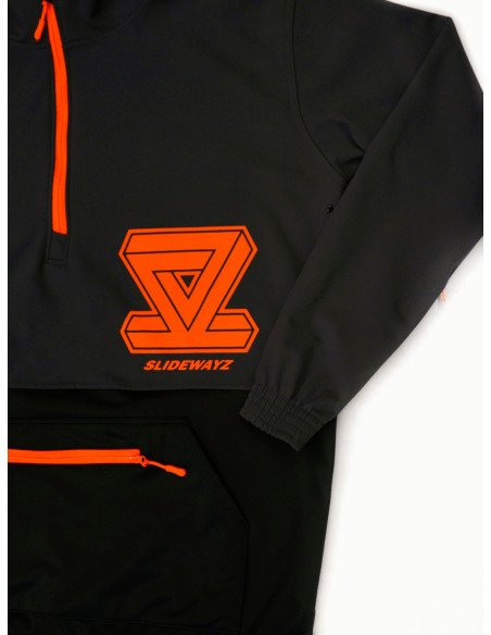 SLIDEWAYZ SQUAD HOODIE BLACK/GREY LTD EDITION